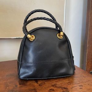 Rare Vintage 90s Bottega Veneta Black Hand Bag Purse